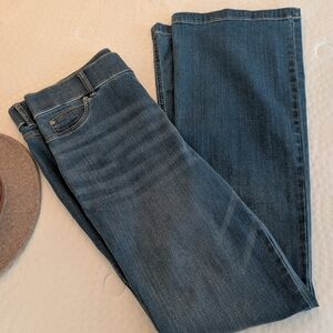 SPANX Classic Flare Leg Jeans in Vintage Indigo